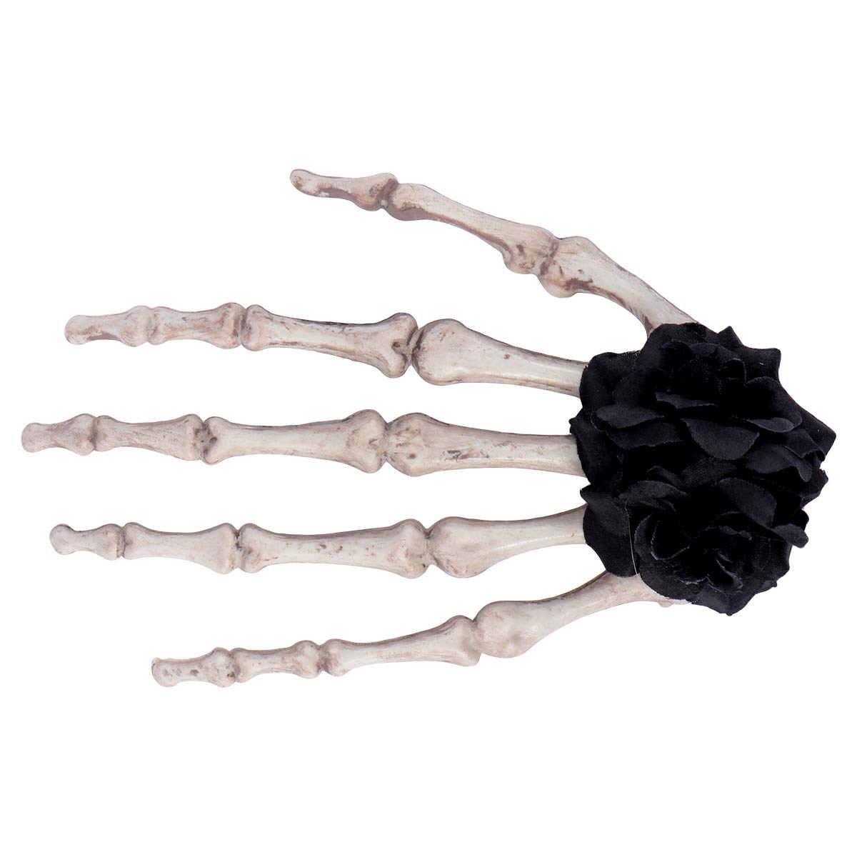 Gothic Skull Vampire Rose Brooch Barrette - Elegant Lip Rose Hair Clip for Women | Halloween Hair Accessories & Skeleton Headwear | Perfect for Gothic Fashion, Costume Parties & Dark Aesthetic Decor