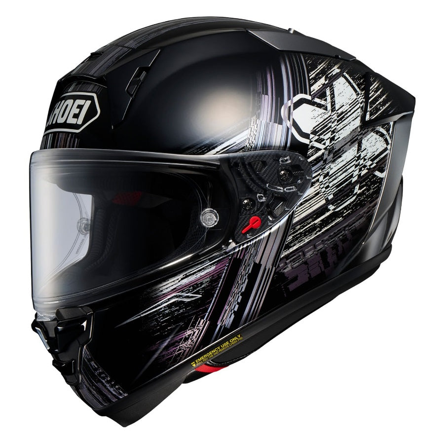 Shoei X Fifteen Cross Logo Motorcycle Helmet - Lightweight, DOT Approved for Safety - Perfect for Street Riding, Racing & Urban Commuting