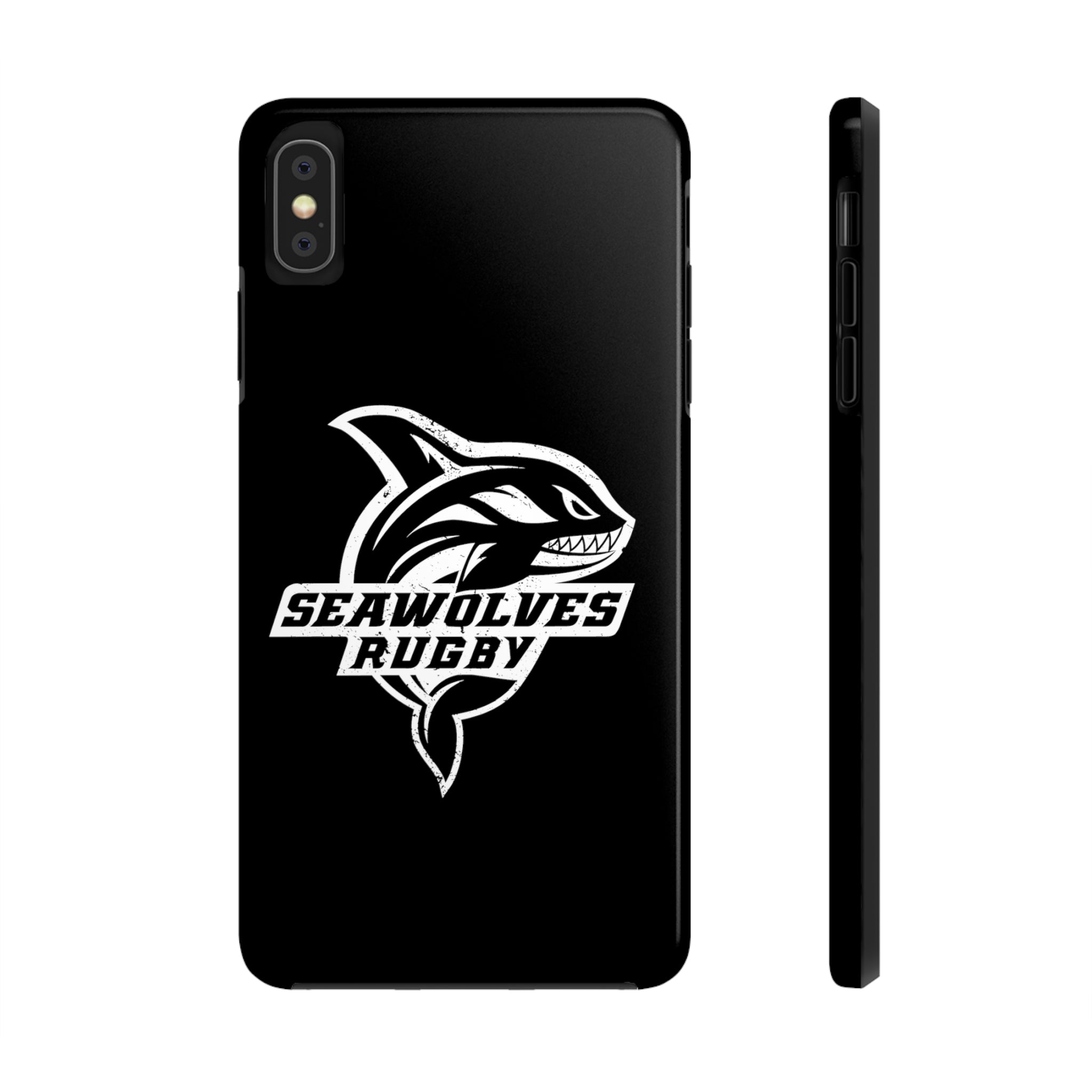 Seawolves Black Rugged Phone Case - Durable & Shockproof Protection for iPhone & Android - Perfect for Outdoor, Sports & Daily Use