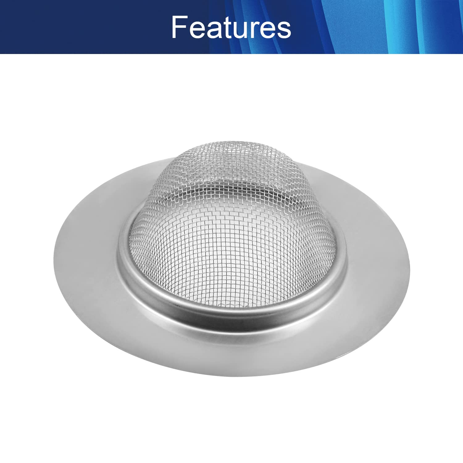 Stainless Steel Sink Drain Filter Mesh - 4.53