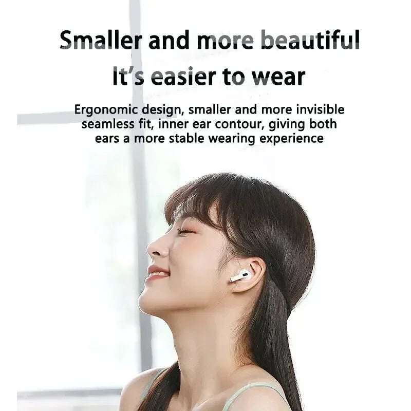 TWS Pro4 Wireless Bluetooth Earbuds - Mini In-Ear Headphones for iPhone & Android - Perfect for Running, Gaming & Music | Sweatproof Sport Earphones for Gym & Workout