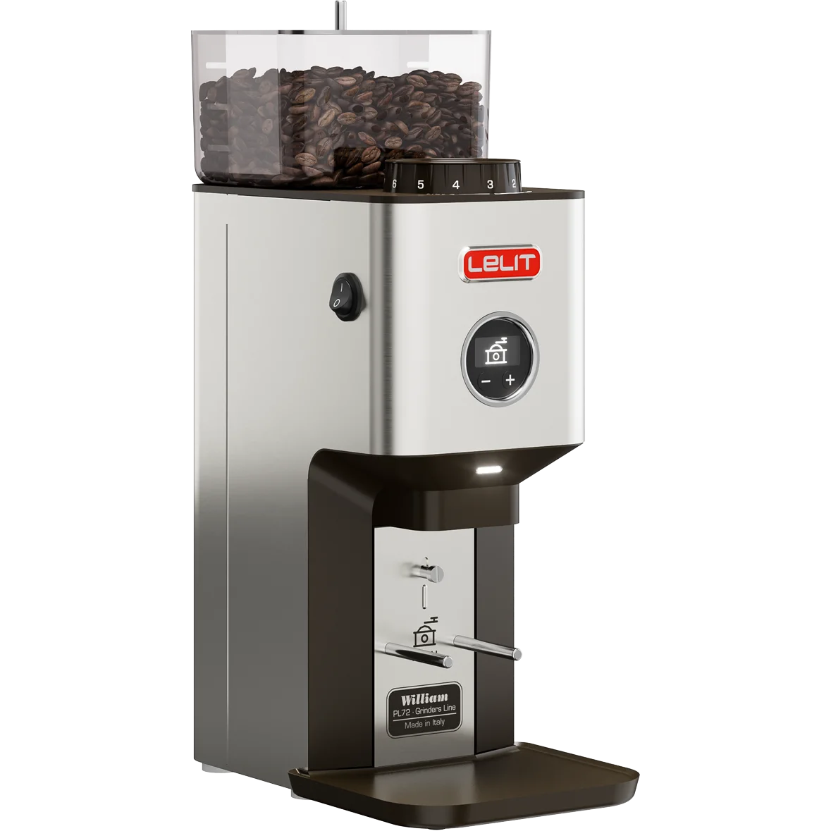 Lelit William Espresso Coffee Grinder - Professional Conical Burr Grinder for Home Baristas | Perfect for Espresso, French Press, and Pour Over Coffee Brewing