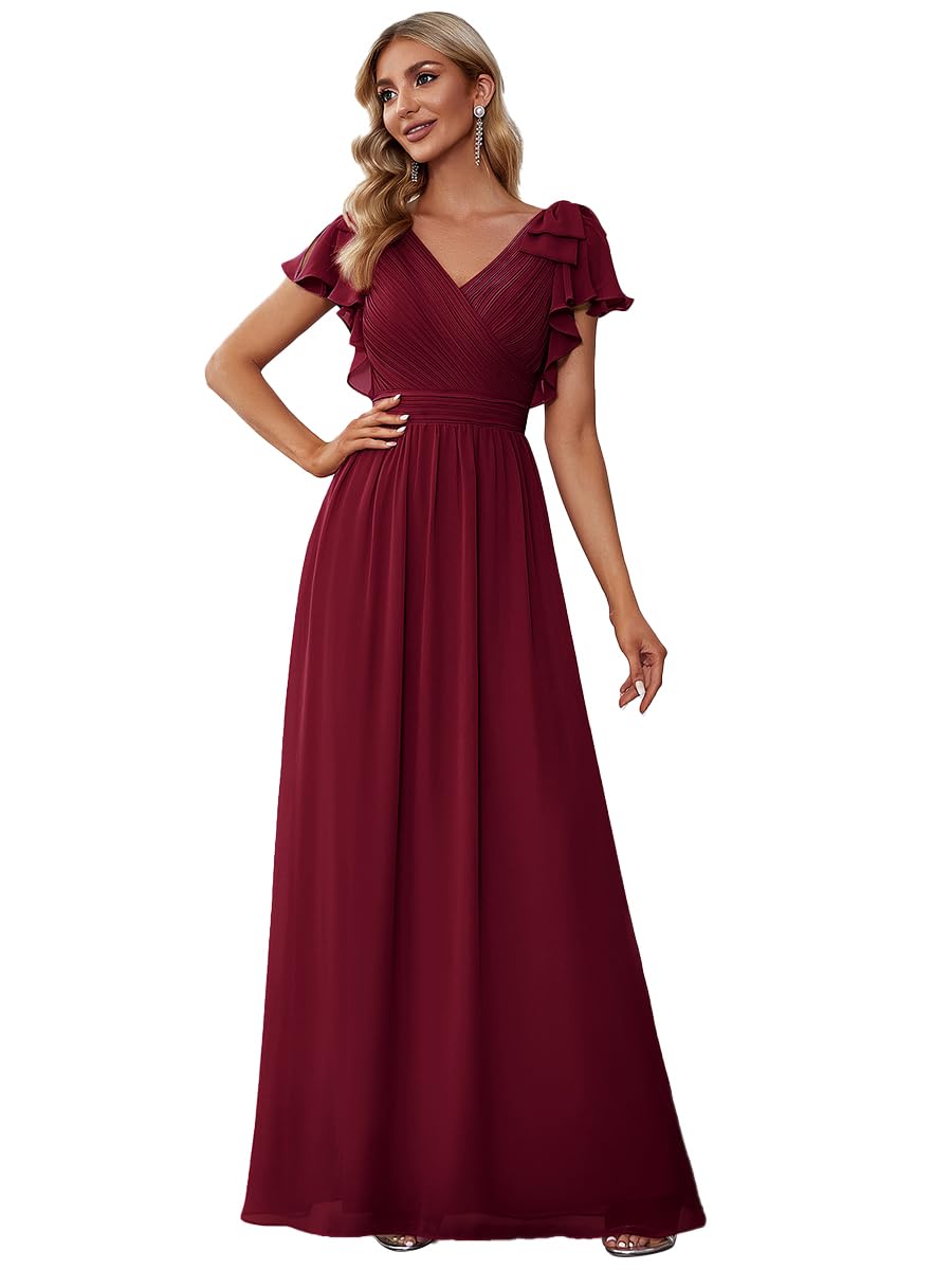 Ever-Pretty Women's A-Line Wedding Bridesmaid Dress 7709 - Elegant Long Formal Gown for Weddings, Prom & Special Occasions