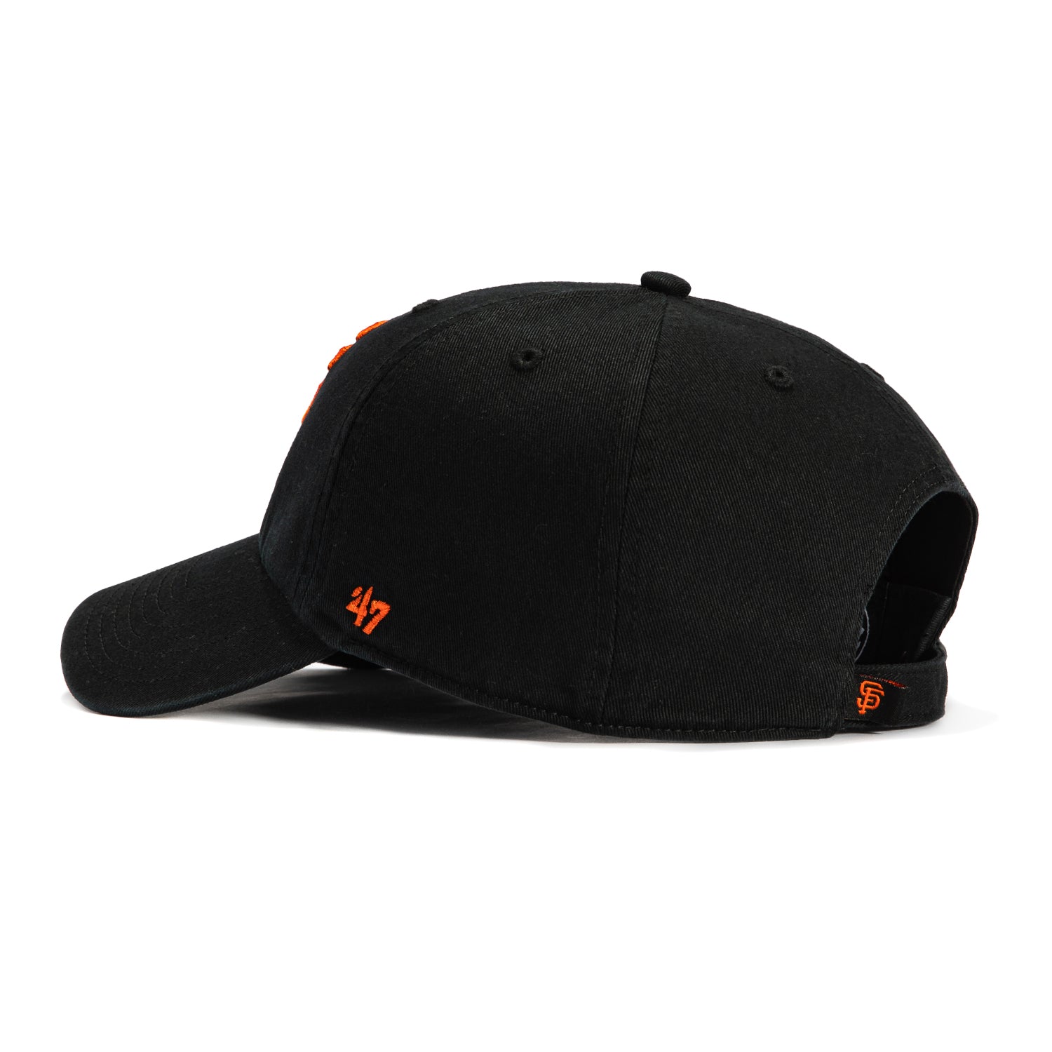47 Brand San Francisco Giants Game Cleanup Adjustable Baseball Cap - Black & Orange for Men & Women - Perfect for Games, Outdoor Activities & Casual Wear