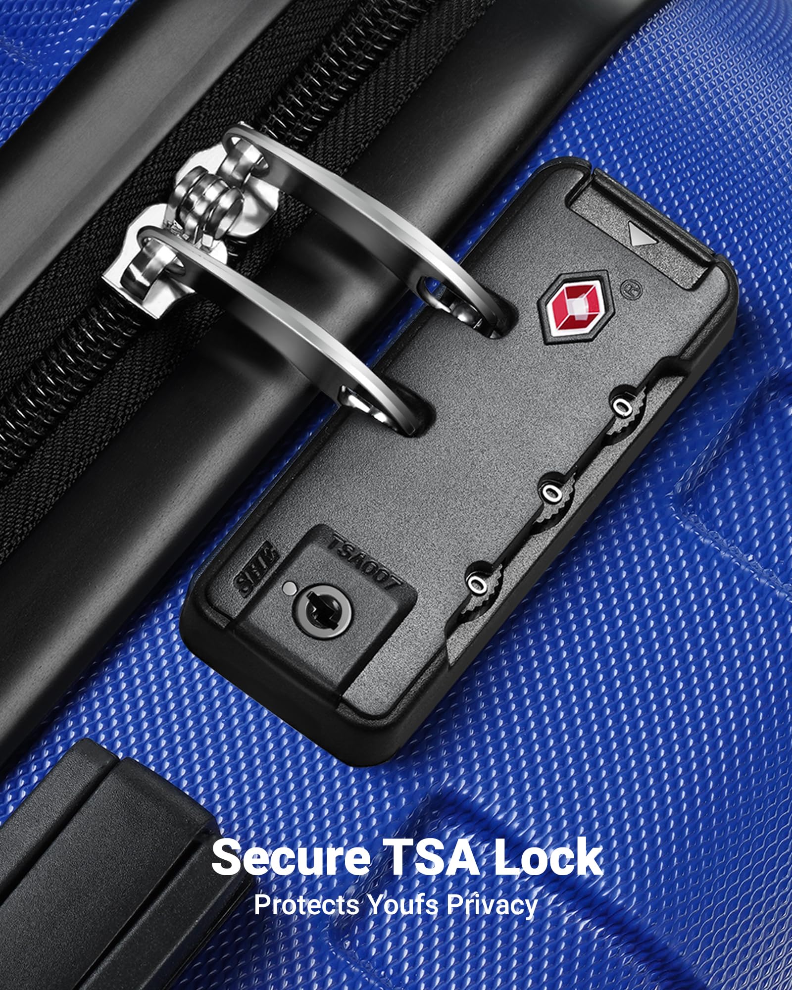 Suitour 2-Piece Hard Shell Luggage Set with Spinner Wheels & TSA Lock - 20
