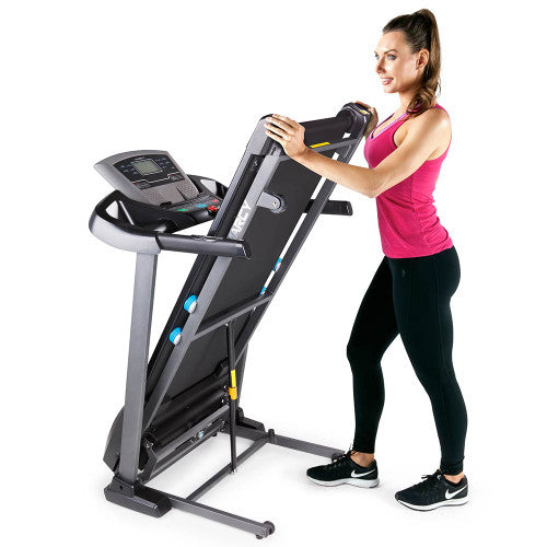 Marcy JX-663SW Motorized Treadmill with Auto Incline - Home Gym Cardio Equipment for Running & Walking - Perfect for Small Spaces & Home Workouts