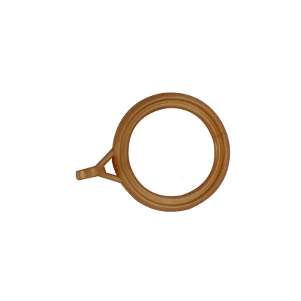 60 PCS Gold Shower Curtain Rings - Heavy Duty Hanging Hooks for Roman Rods, Noise Reducing Round Rings - Perfect for Bathroom, Spa & Hotel Decor