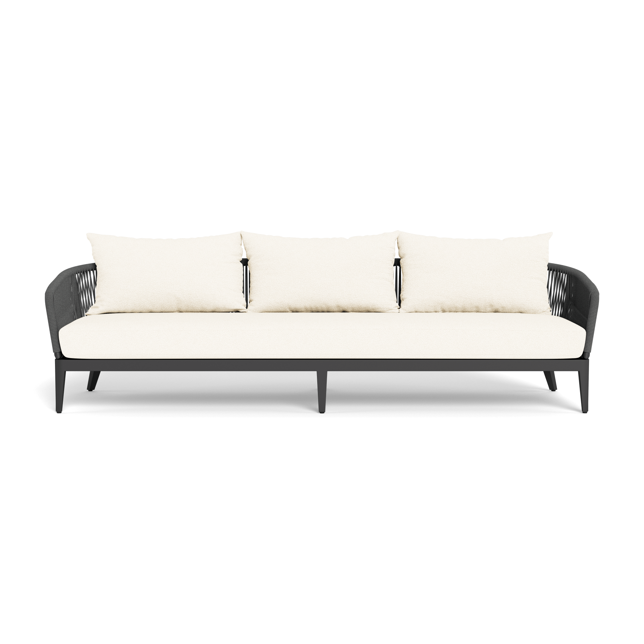 Hamilton 3-Seat Sofa - Modern Fabric Sectional Couch for Living Room, Lounge & Family Room - Comfortable Upholstered Sofa with Soft Cushions