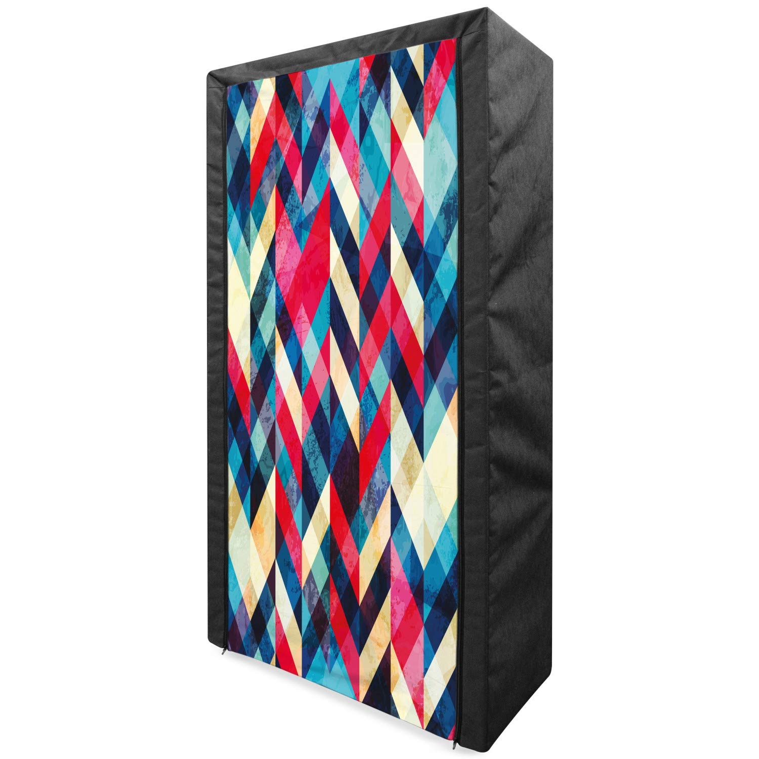 Ambesonne Chevron Portable Fabric Wardrobe - 33.5