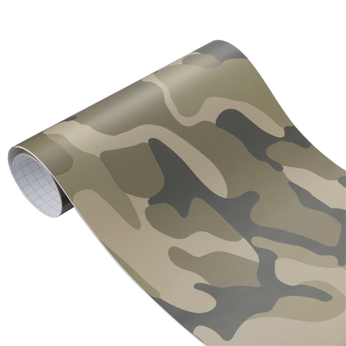 Premium Camouflage Car Vinyl Wrap Film - Digital Camo Self-Adhesive Sticker Sheets for Auto Interior & Exterior Styling (12