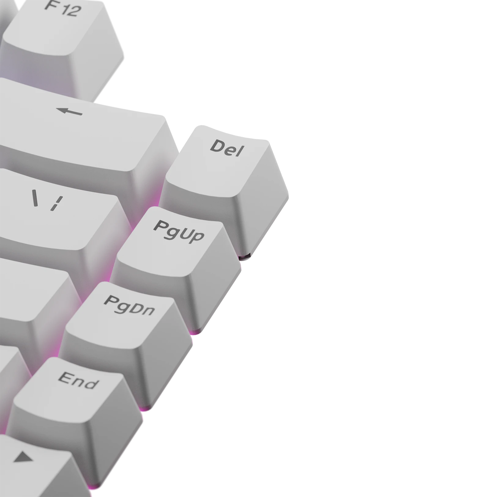 Premium White Keycaps for Mechanical Keyboards - ANSI Layout, Durable PBT Material, Cherry MX Compatible - Perfect for Gaming, Typing & Office Work