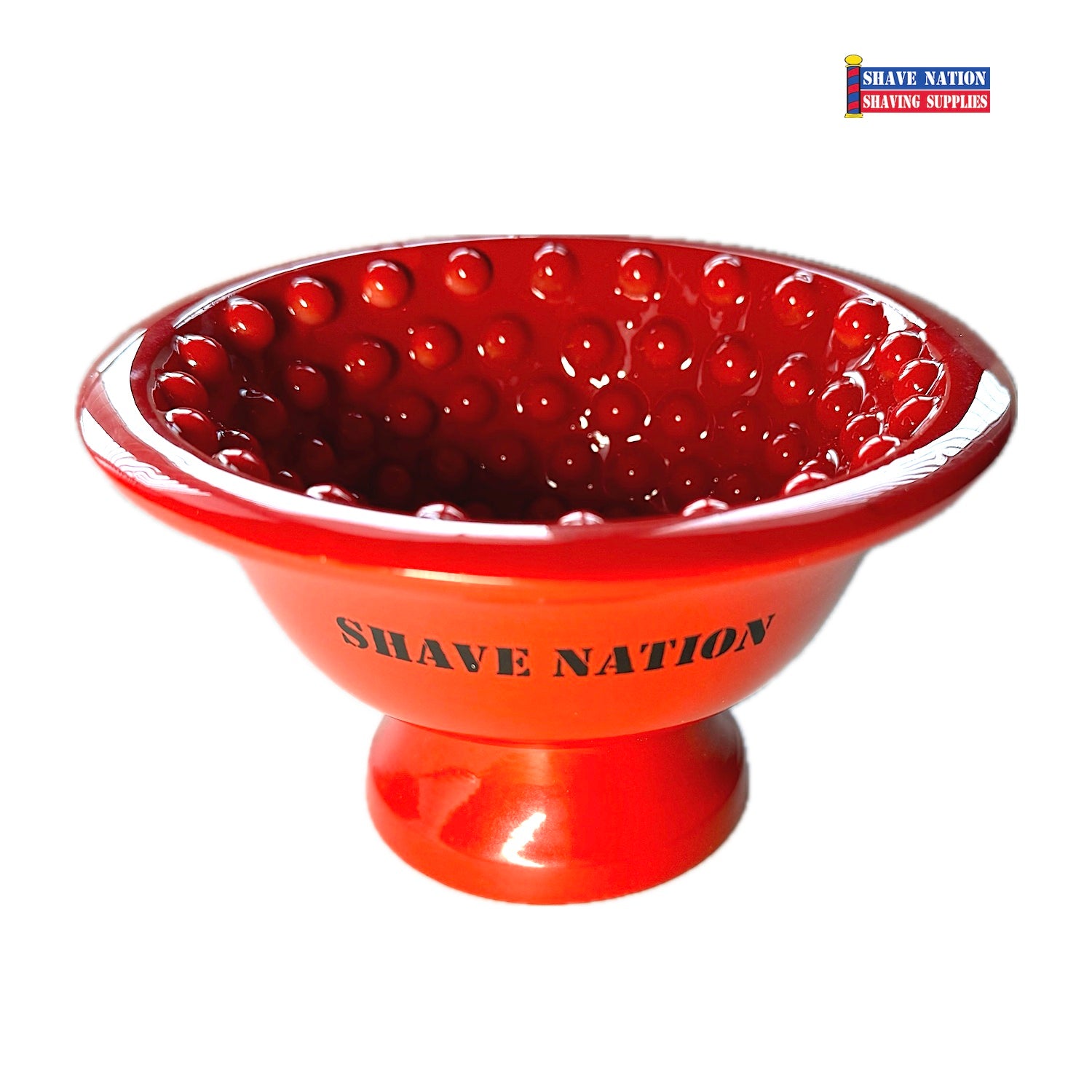 Shave Nation BUMPY INDESTRUCTIBOWL - Premium Shaving Lather Bowl for Men with Non-Slip Grip - Perfect for Wet Shaving, Barber Shops & Home Grooming