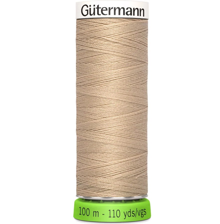 Gutermann Sew All rPET Recycled Polyester Thread 100m - 40 Colors (000-399) | Strong & Eco-Friendly Sewing Thread for Quilting, Embroidery & DIY Crafts