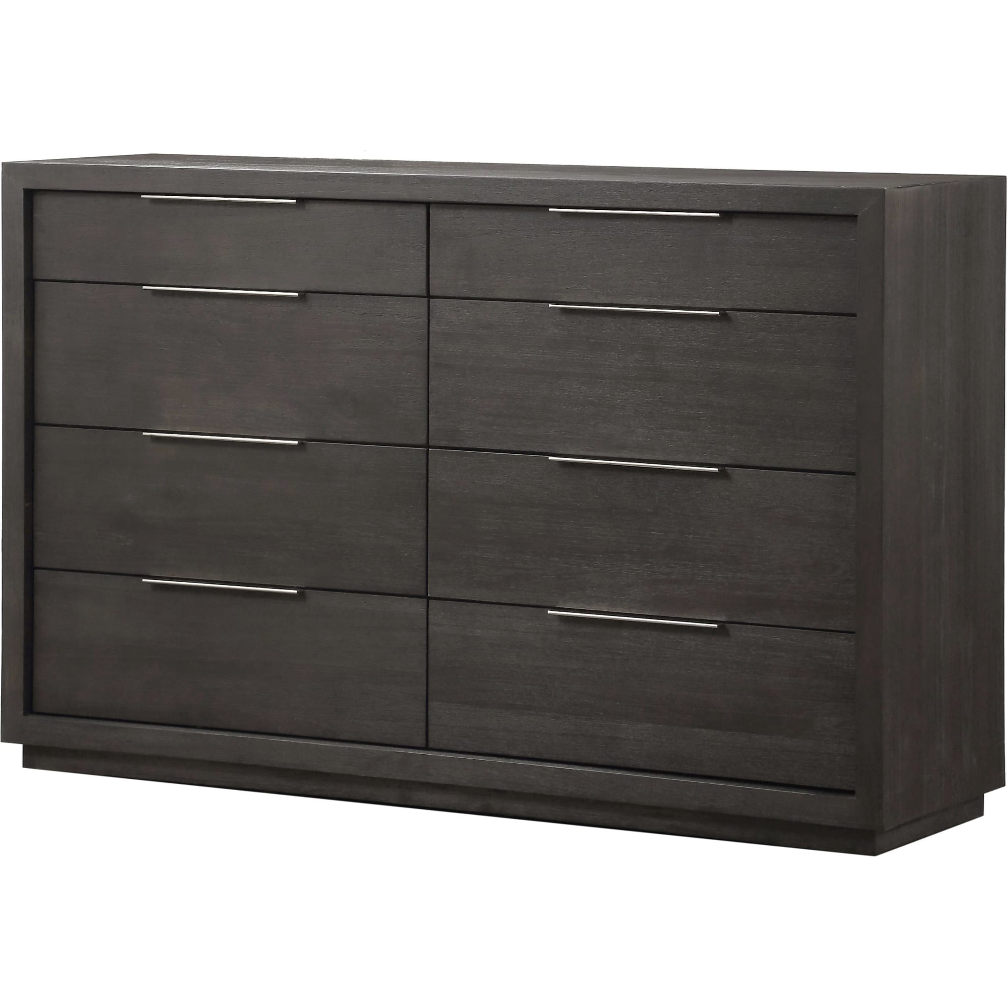 2024 Oxford Eight Drawer Dresser in Basalt Grey - Modern Bedroom Storage Solution for Clothes, Linens & Accessories