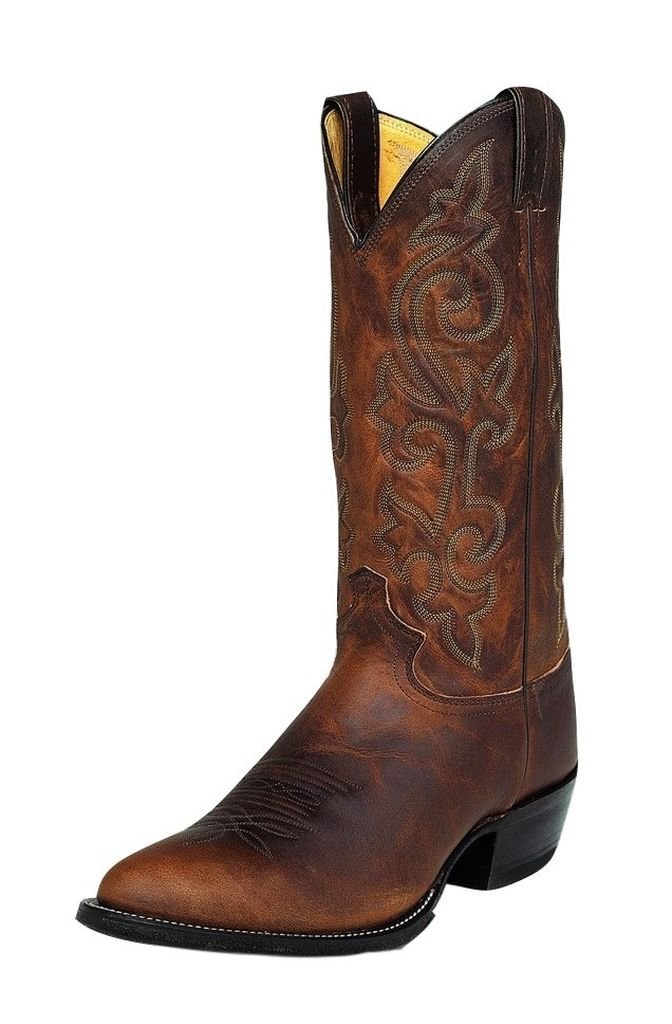 Justin Boots Men's 2253 Western Cowboy Boots - Durable Leather Work Boots for Ranch, Riding & Outdoor Activities