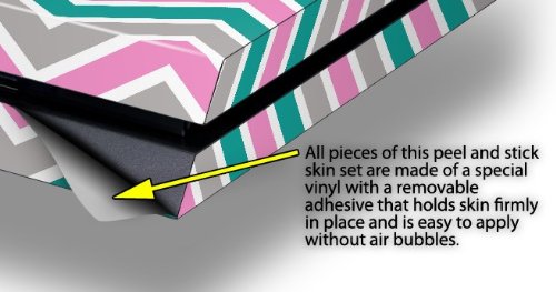 Zig Zag Teal Pink and Gray Decal Skin for Original PS4 Console - Protective Vinyl Wrap for Gaming Setup & Customization