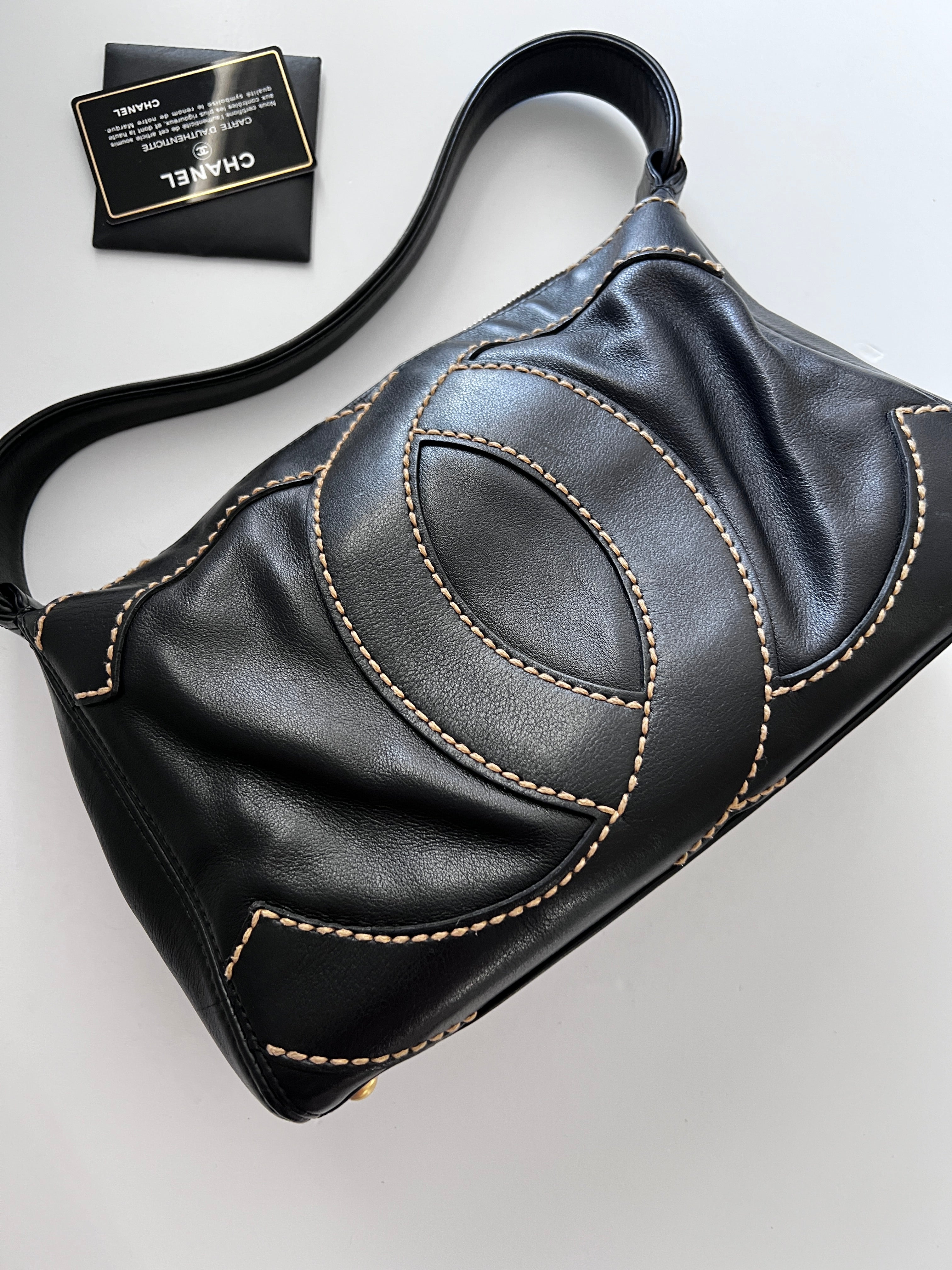 Chanel Big CC Stitch Shoulder Bag - Luxury Designer Handbag for Women, Perfect for Work, Parties & Everyday Use