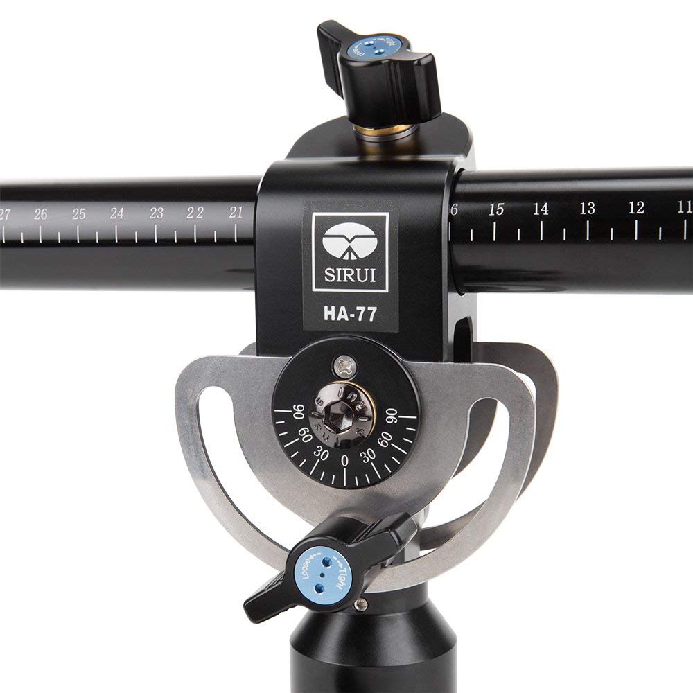 Sirui HA-77 Aluminum Telescopic Boom Extension Arm - 30.3 inch Adjustable Camera Support with 11 lb Load Capacity - Perfect for Vlogging, Photography & Studio Lighting Setup