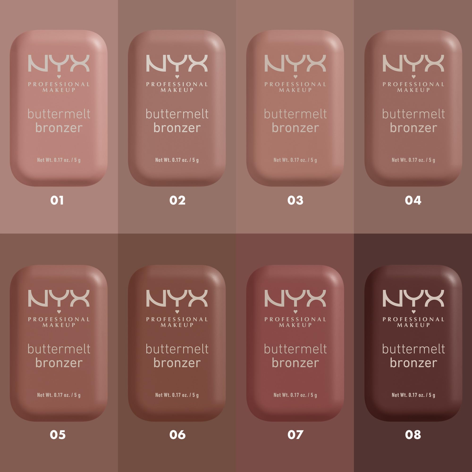 NYX Matte Buttermelt Bronzer - 12H Longwear, Vegan for Flawless Contouring