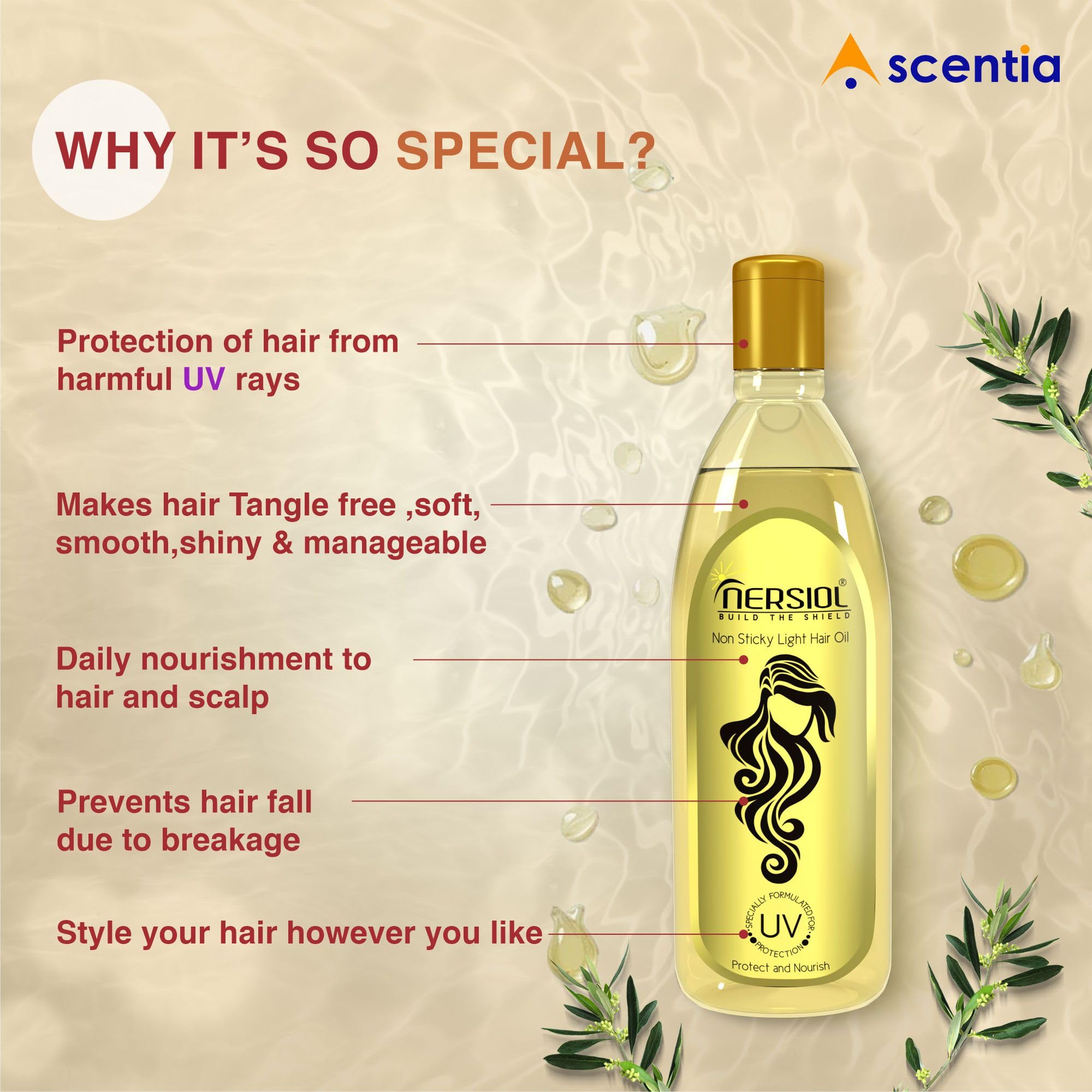 NERSIOL Defenskin Premium Body Oil & Safild Hair Cleanser - Anti-Aging Formula for Glowing, Moisturized Skin & Hair | 100ml for Women & Men | Perfect for Daily Skincare & Haircare Routine