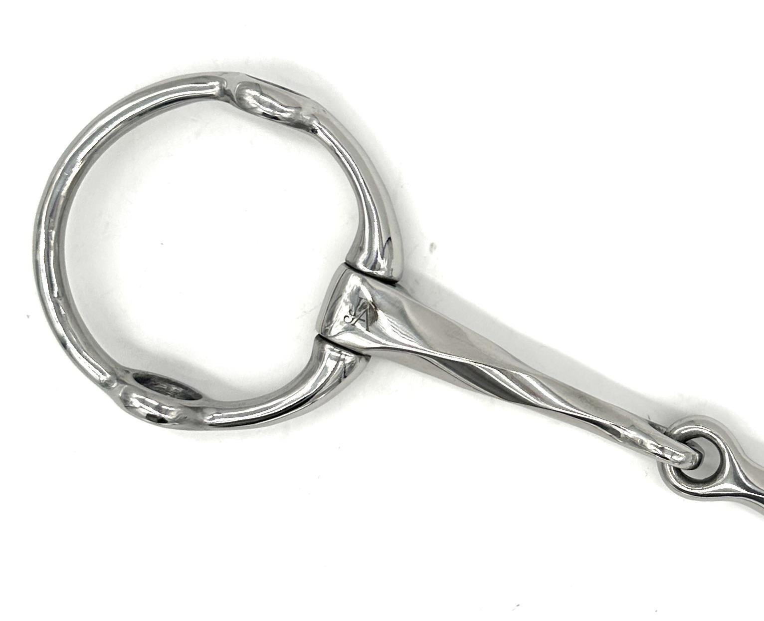 Jake Adams Slow Twist Single Joint Fixed Gag Bit for Horses – Comfortable Training Bit for Dressage, Jumping & Western Riding