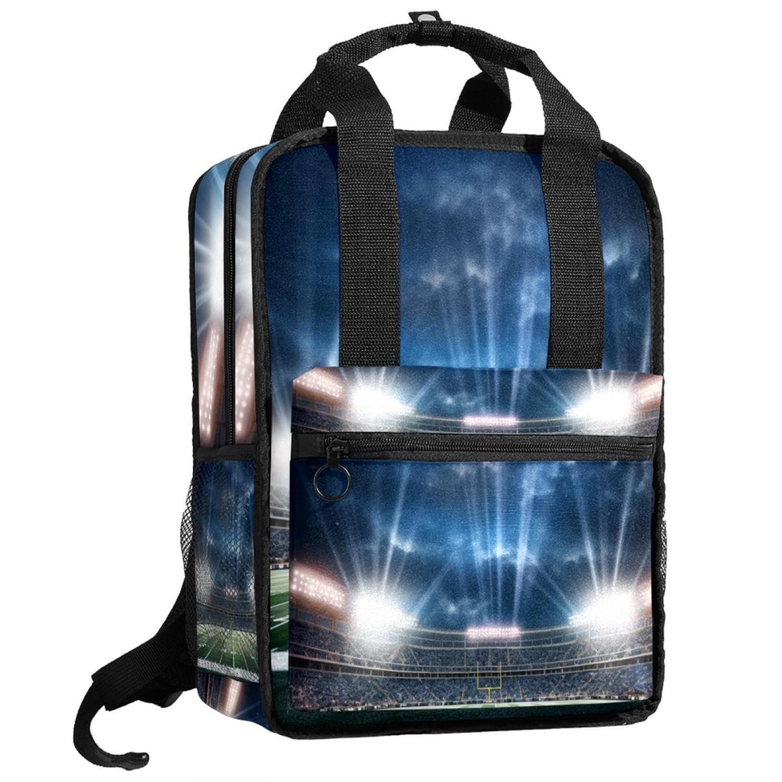 Stylish Travel Backpack for Women & Men - Durable College Backpack for School, Work & Sports - Perfect for American Football & Soccer Stadium Outings