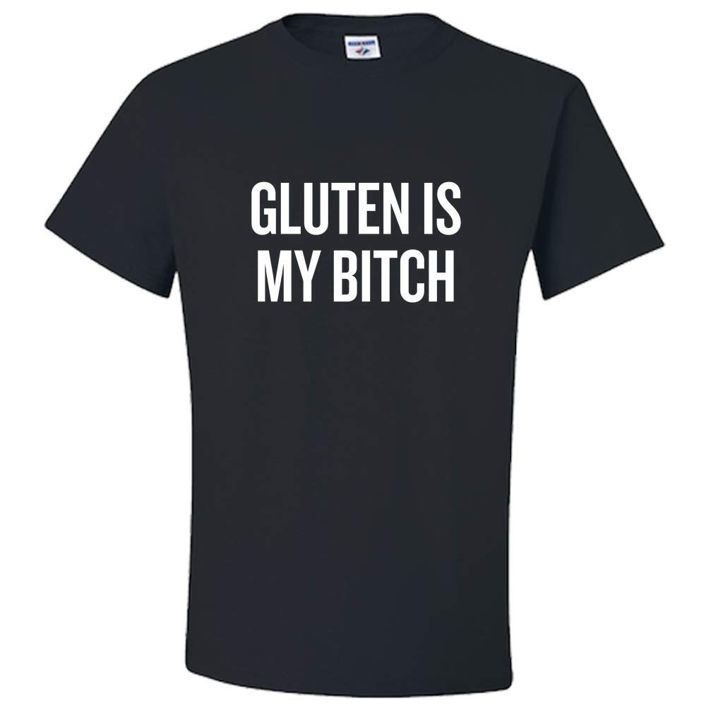 Funny Gluten Free T-Shirt - 'Gluten is My Bitch' Celiac Awareness Apparel - Perfect for Celiac Disease Support & Gluten-Free Diet Humor