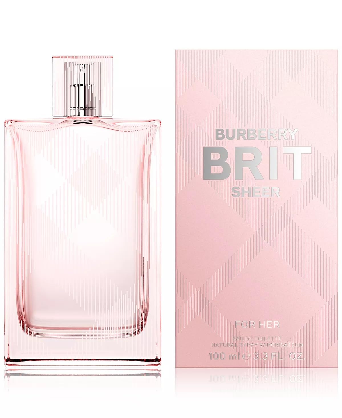 Burberry Brit Sheer Perfume for Women - Floral Fruity Eau de Toilette Spray 3.3 oz / 100ml - Fresh & Light Fragrance for Daytime Wear, Office & Date Night
