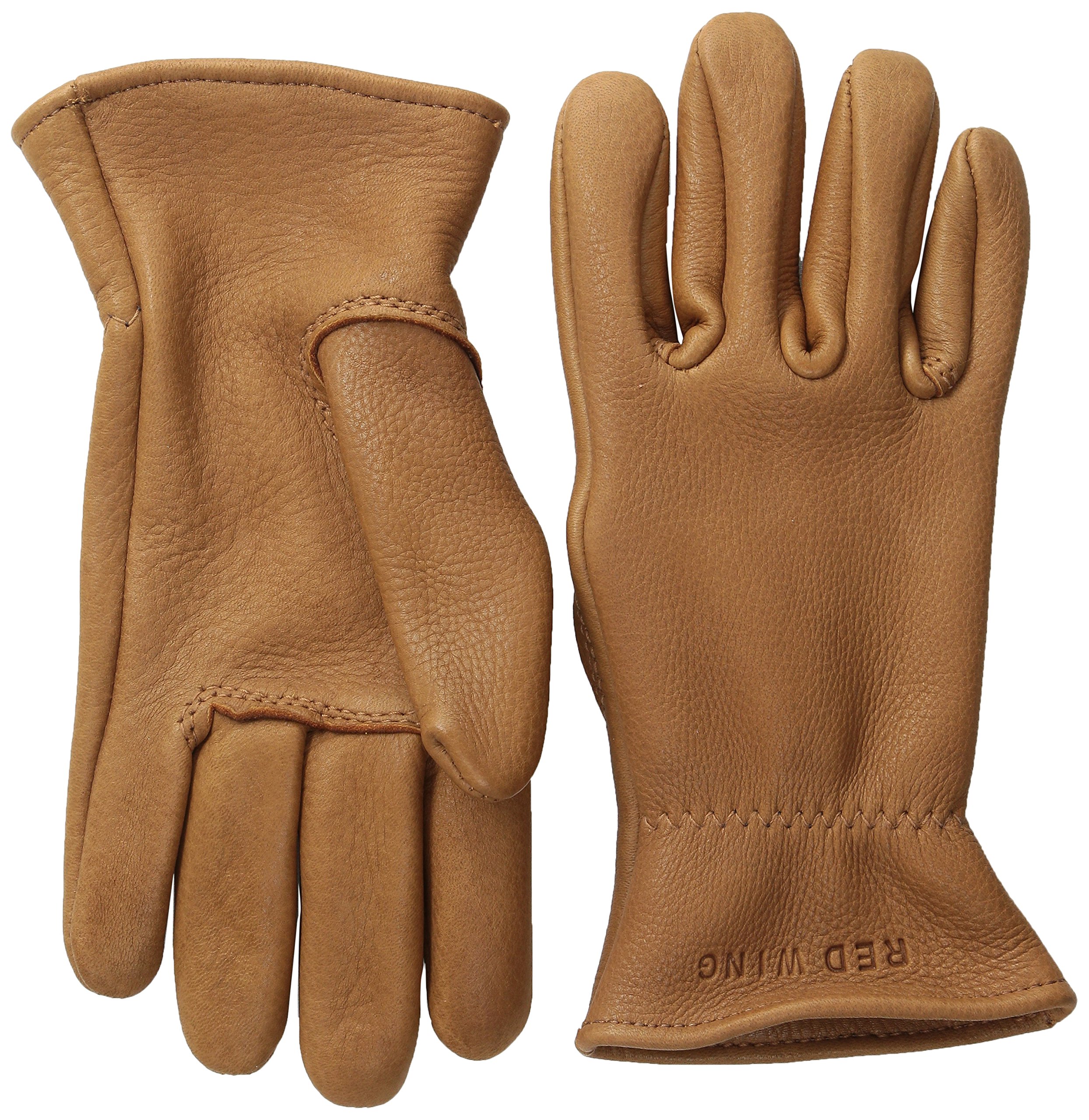 Red Wing Heritage Unlined Leather Gloves for Men - Premium Work & Outdoor Gloves - Durable Cowhide Leather for Construction, Woodworking & Winter Use
