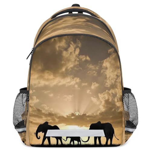 Elephant Family Silhouette