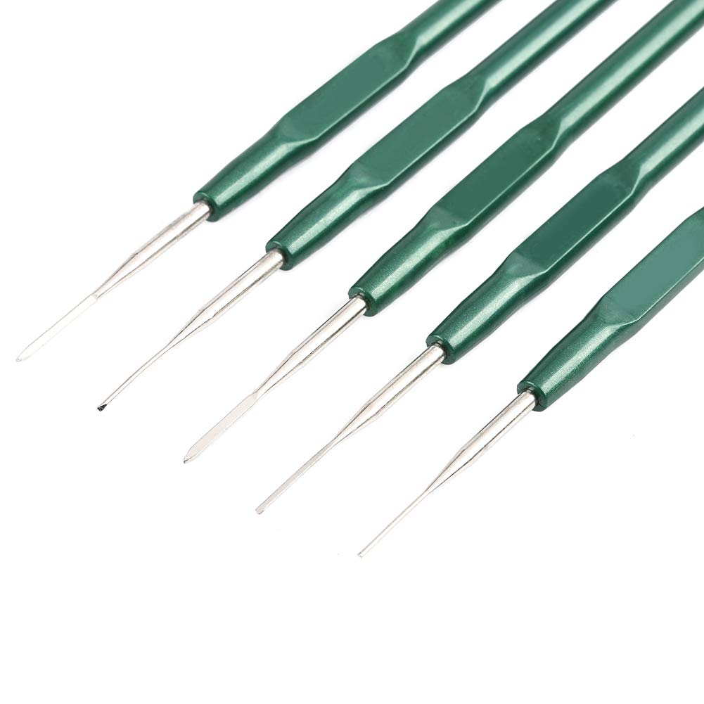 Molex Connector Tool - Gorgeri Terminal Release Tool Kit (5pcs Set) for Automotive Wiring Harness, Terminal Socket & Plug Pin Removal - Ideal for Car Repair, Electrical Maintenance & DIY Projects