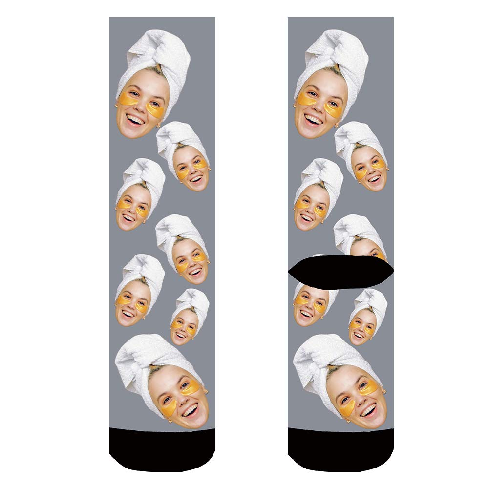 Custom Personalized Pet Face Socks with Cat & Dog Photos - Unique Picture Crew Socks for Men & Women - Perfect Gift for Pet Lovers, Gym Wear & Cozy Home Outfits