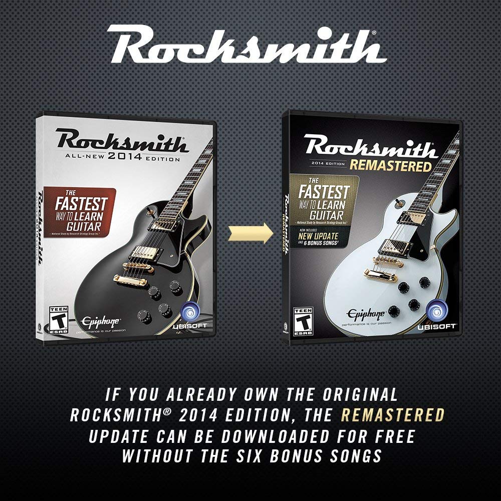 Rocksmith 2014 Edition Remastered - Xbox One Standard Edition (Renewed) | Learn Guitar with Real-Time Feedback | Perfect for Beginners & Intermediate Players at Home