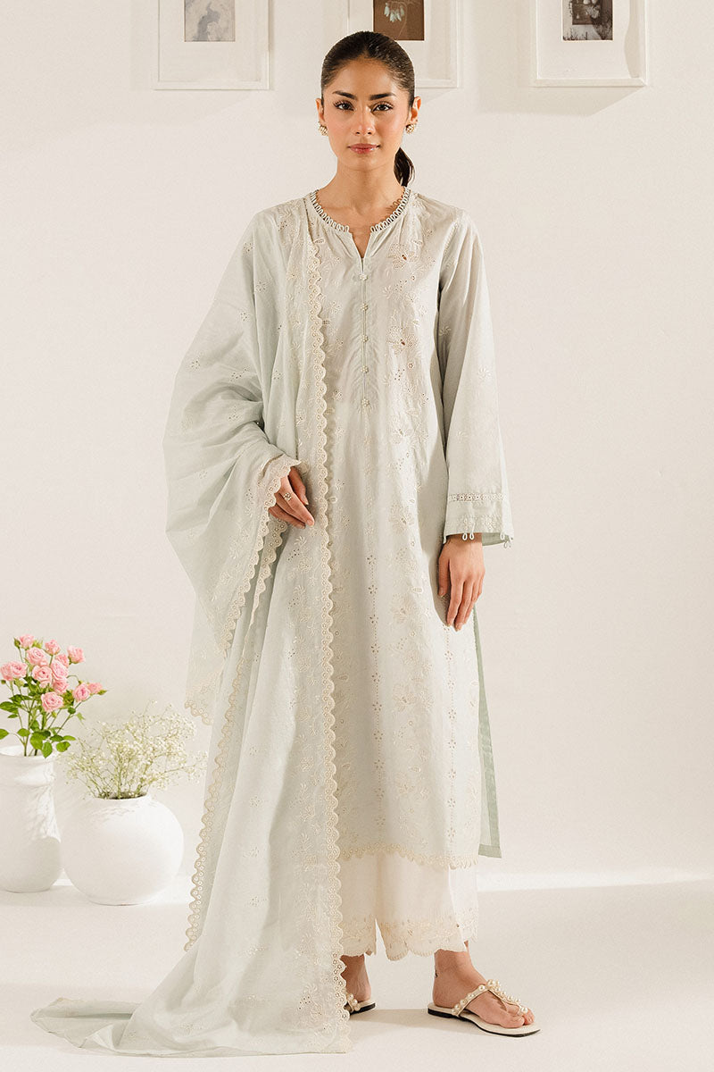 AZALEA 2-Piece Set (Embroidered Cotton Shirt & Dupatta Scarf) - Elegant Indian Ethnic Wear for Women, Perfect for Weddings, Festivals & Special Occasions