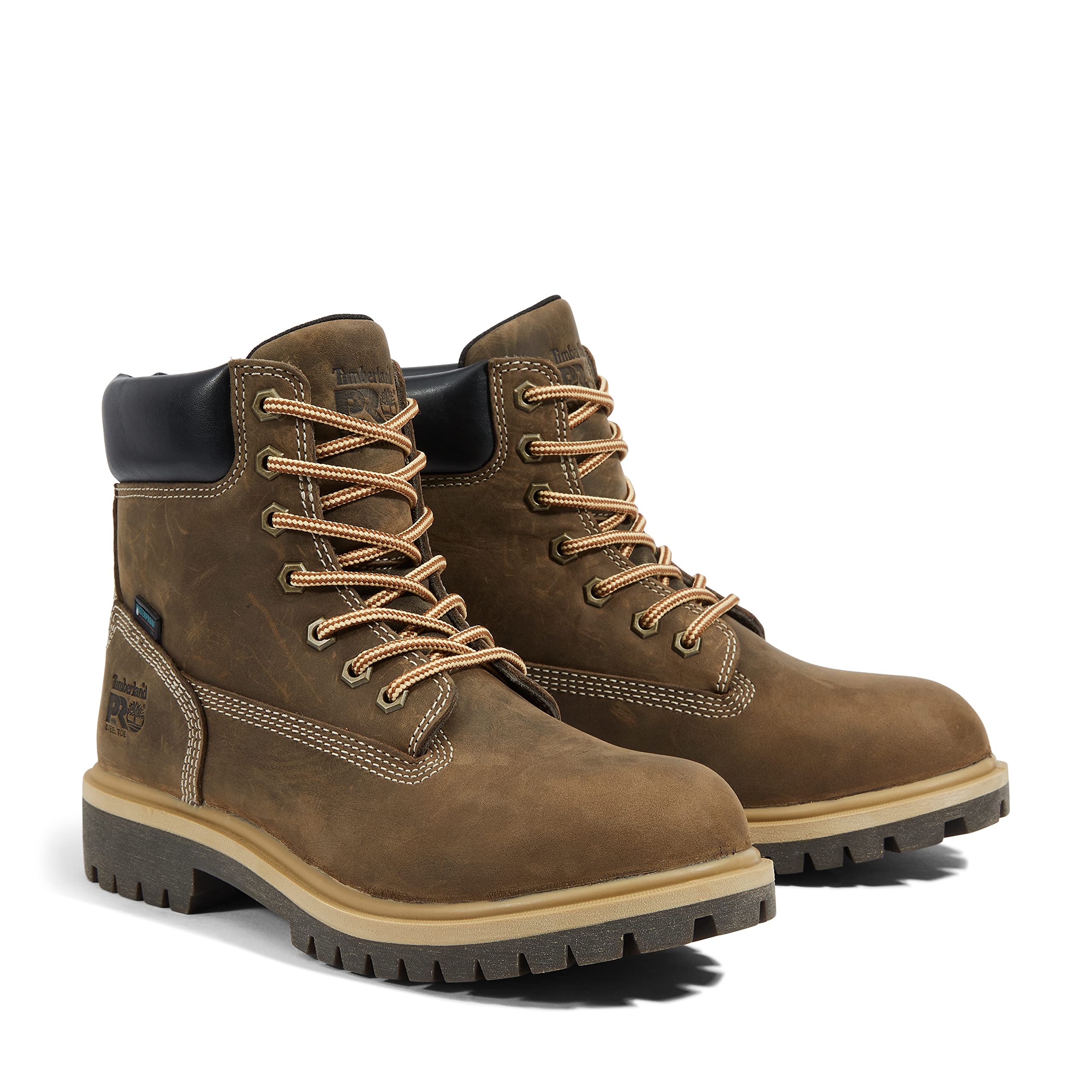 Timberland PRO Women's 6-Inch Steel Toe Waterproof Insulated Work Boots - Safety Shoes for Construction, Warehouse & Outdoor Winter Work