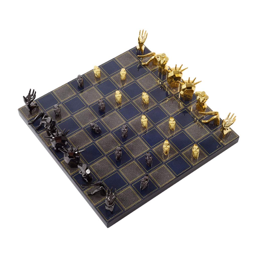Premium Metal Chess Pieces with Solid Wood Chess Board - Professional Tournament Chess Set for Adults & Kids - Perfect for Home, Office, Game Room Decor & Gift (Black) - Ideal for Family Game Nights, Strategy Practice & Collector's Display