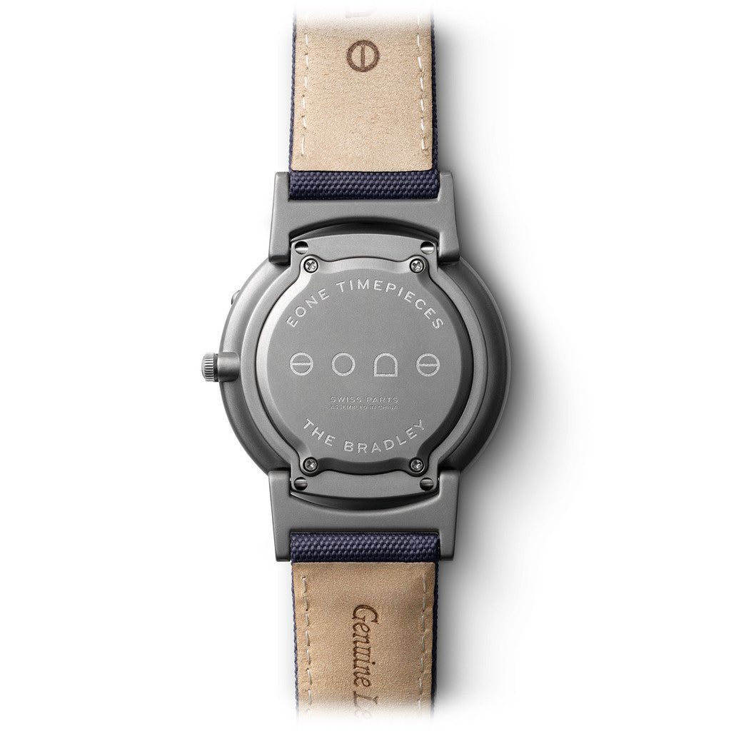 Eone The Bradley Canvas Watch - Minimalist Analog Watch for Men & Women - Stylish Waterproof Wristwatch for Business, Casual & Outdoor Activities