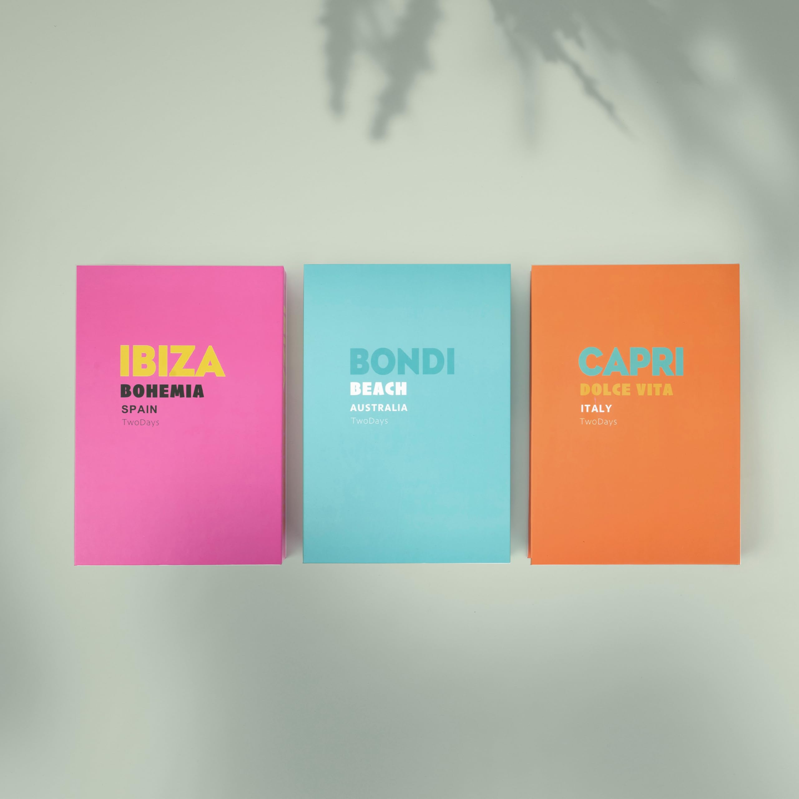 Preppy Room Decor Books Set of 3 - Faux Coffee Table & Bookshelf Decor for Home Aesthetic