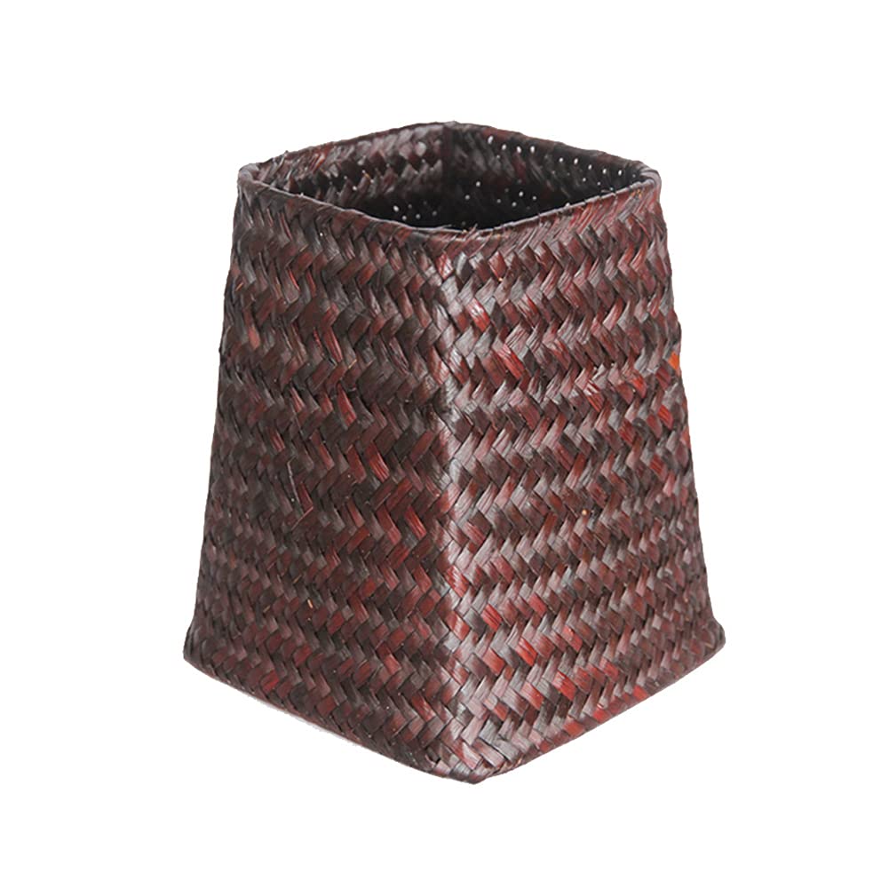 VALINK Handwoven Seagrass Storage Basket - Natural Wicker Organizer for Home Decor, Flower Vase Holder, Rattan Craft Storage Bin | Perfect for Living Room, Bathroom & Farmhouse Style Decor