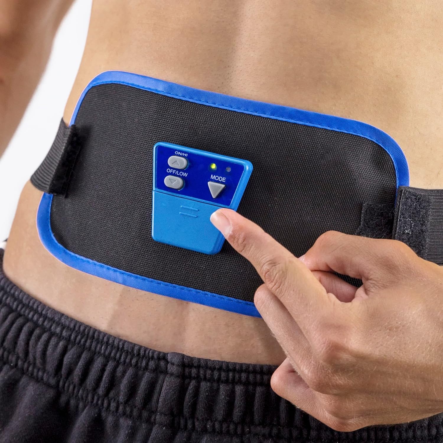 HT® EMS Muscle Stimulator Belt for Abs & Arms - Toning, Strengthening & Fat Burning - Perfect for Home Workouts, Gym Training & Physical Therapy