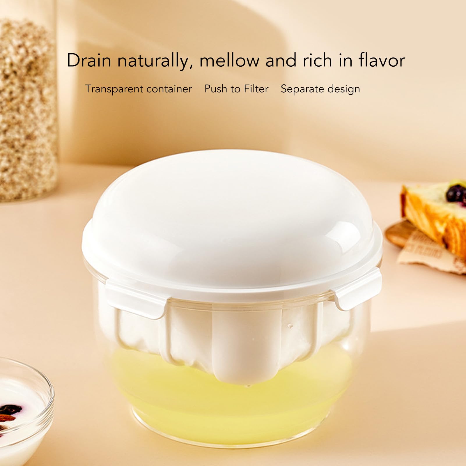 Premium Greek Yogurt Maker with Ultra-Fine Stainless Steel Strainer - Homemade Yogurt, Cheese, Dips & Desserts Maker - Perfect for Keto, Paleo & Healthy Breakfasts