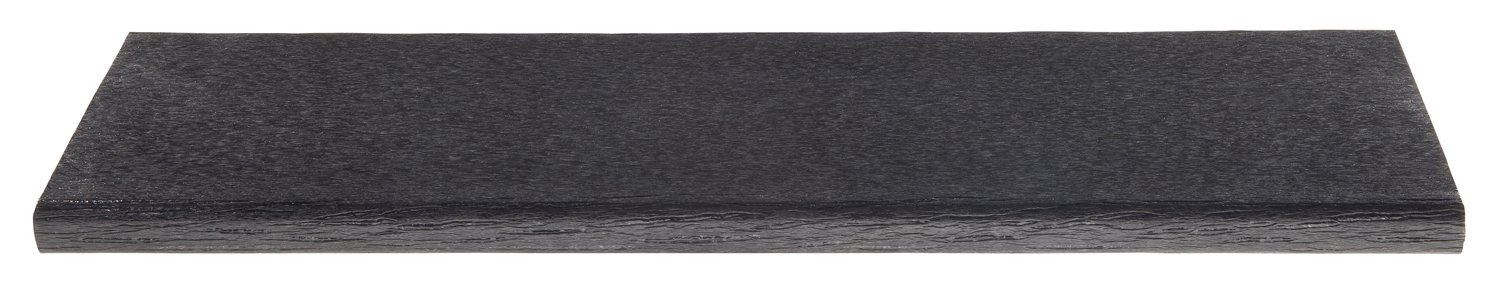 Premium Trex Outdoor Furniture Cape Cod Ottoman in Charcoal Black - Weather-Resistant Patio Footrest for Deck, Poolside & Garden Relaxation
