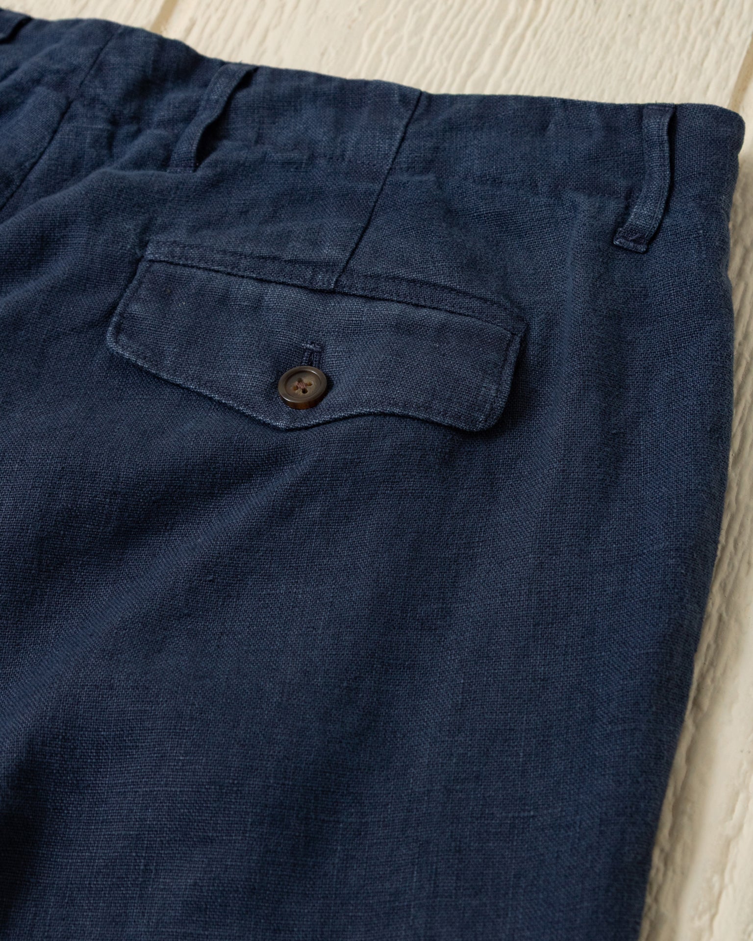 Premium Garment-Dyed Linen Camden Pants for Men - Navy Blue Relaxed Fit Casual Trousers | Perfect for Summer Travel, Beach Vacations & Office Casual Wear
