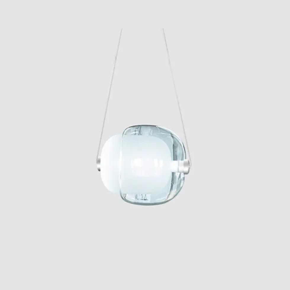 Modern Spherical Transparent Glass Pendant Light - Elegant Ceiling Lighting for Living Room, Bedroom, Dining Room & Kitchen Decor