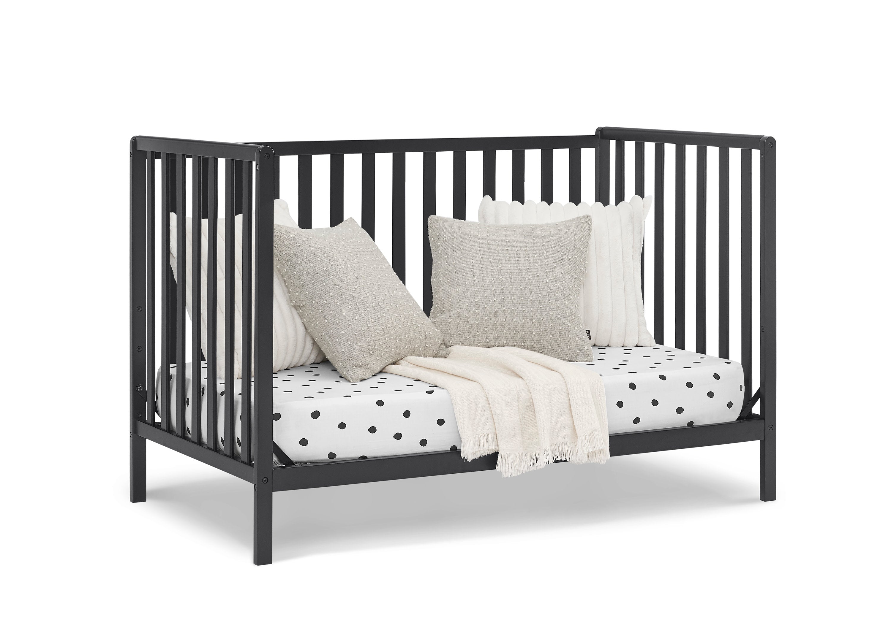 Heartland 4-in-1 Convertible Baby Crib - Toddler Bed, Daybed & Full-Size Bed - Safe Nursery Furniture for Newborn to Adult - Perfect for Baby Rooms, Daycare Centers & Guest Bedrooms
