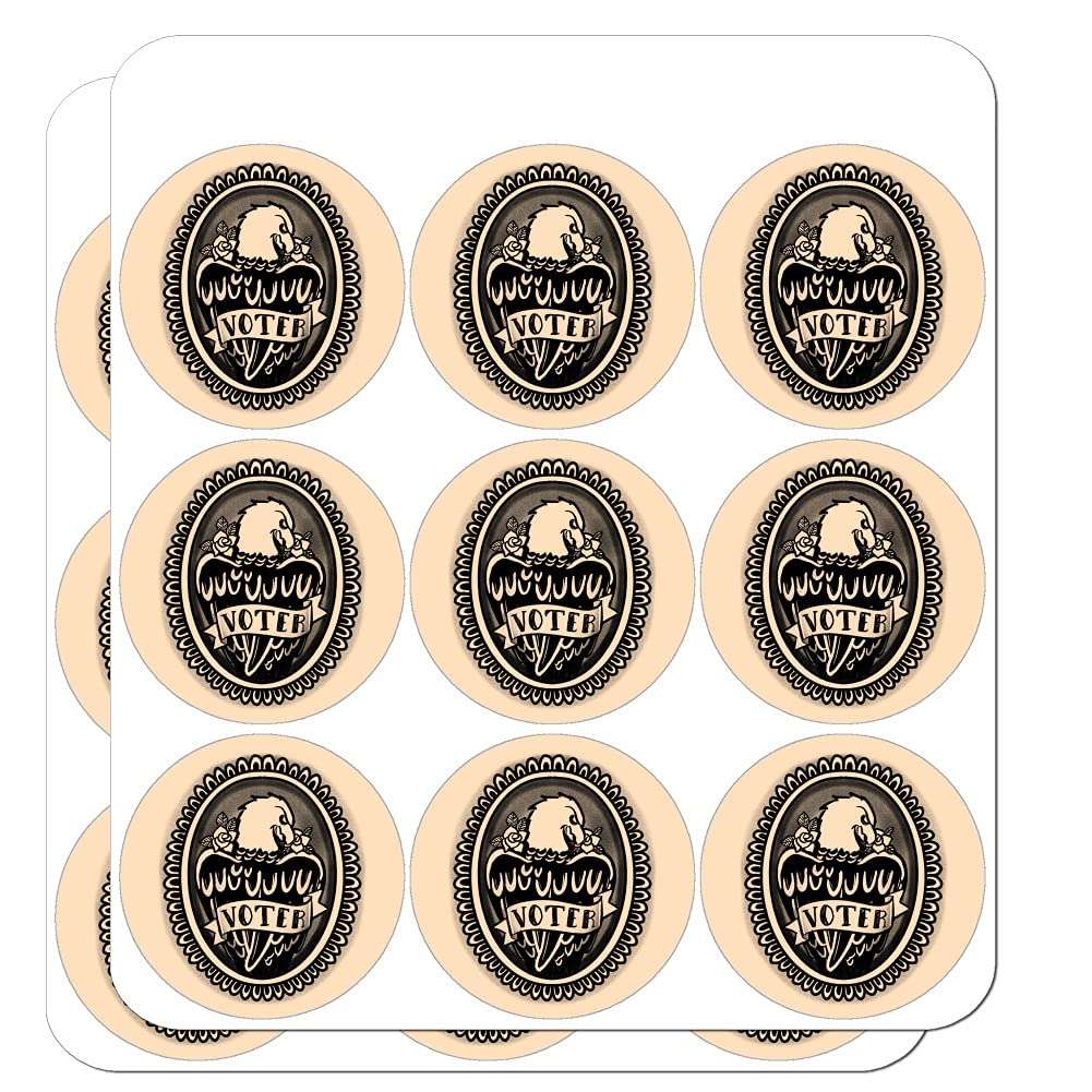 Eagle and Rose Tattoo Style Planner Stickers - Scrapbooking, Bullet Journal, DIY Craft Decoration for Calendars, Planners, and Scrapbooks | Perfect for Journaling, Gift Wrapping, and Home Decor