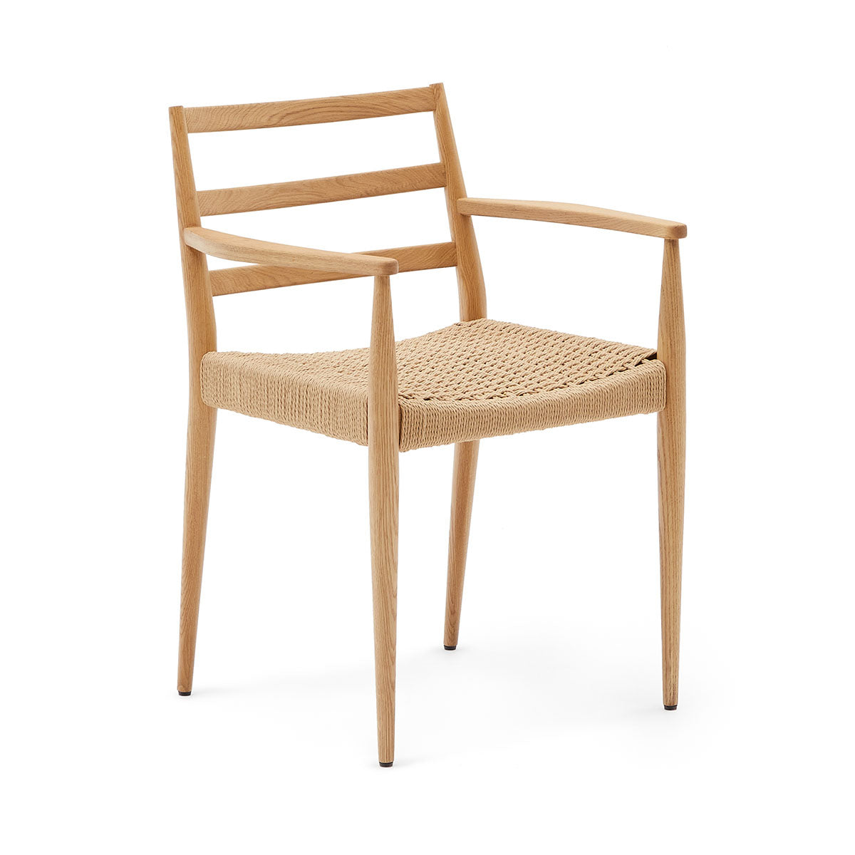 Kave Home Analy Armchair - Modern Accent Chair for Living Room, Bedroom & Office - Comfortable Upholstered Lounge Chair with Wooden Legs - Perfect for Relaxing, Reading & Decorating Your Home