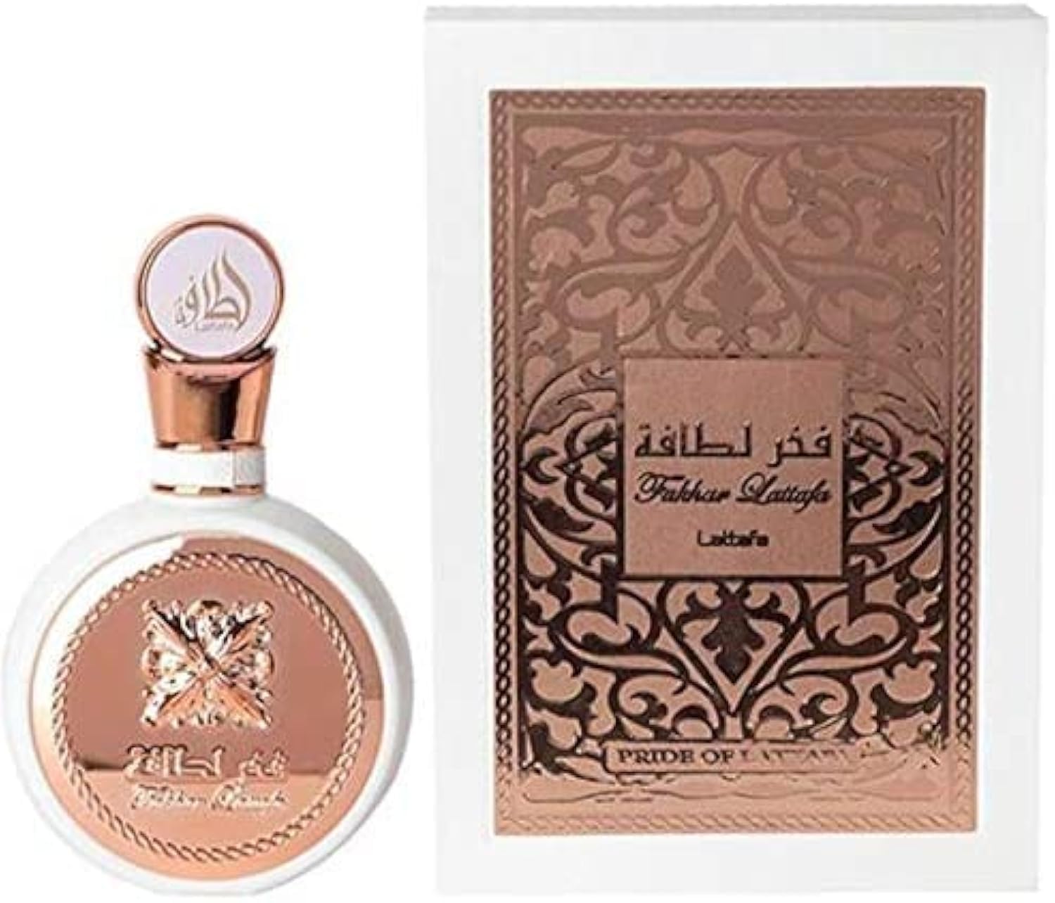 Fakhar Eau de Parfum 100ml - Long Lasting Oriental Arabic Perfume with Rose, Jasmine & Ylang-Ylang Notes - Luxurious Floral Fragrance for Women - Perfect for Evening Events, Date Nights & Special Occasions