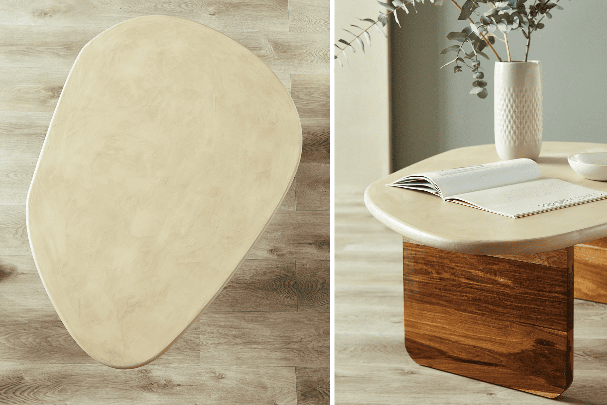 Siwa Coffee Table - Modern Living Room Center Table with Storage Shelf for Home Decor | Perfect for Small Spaces, Apartments & Cozy Living Rooms