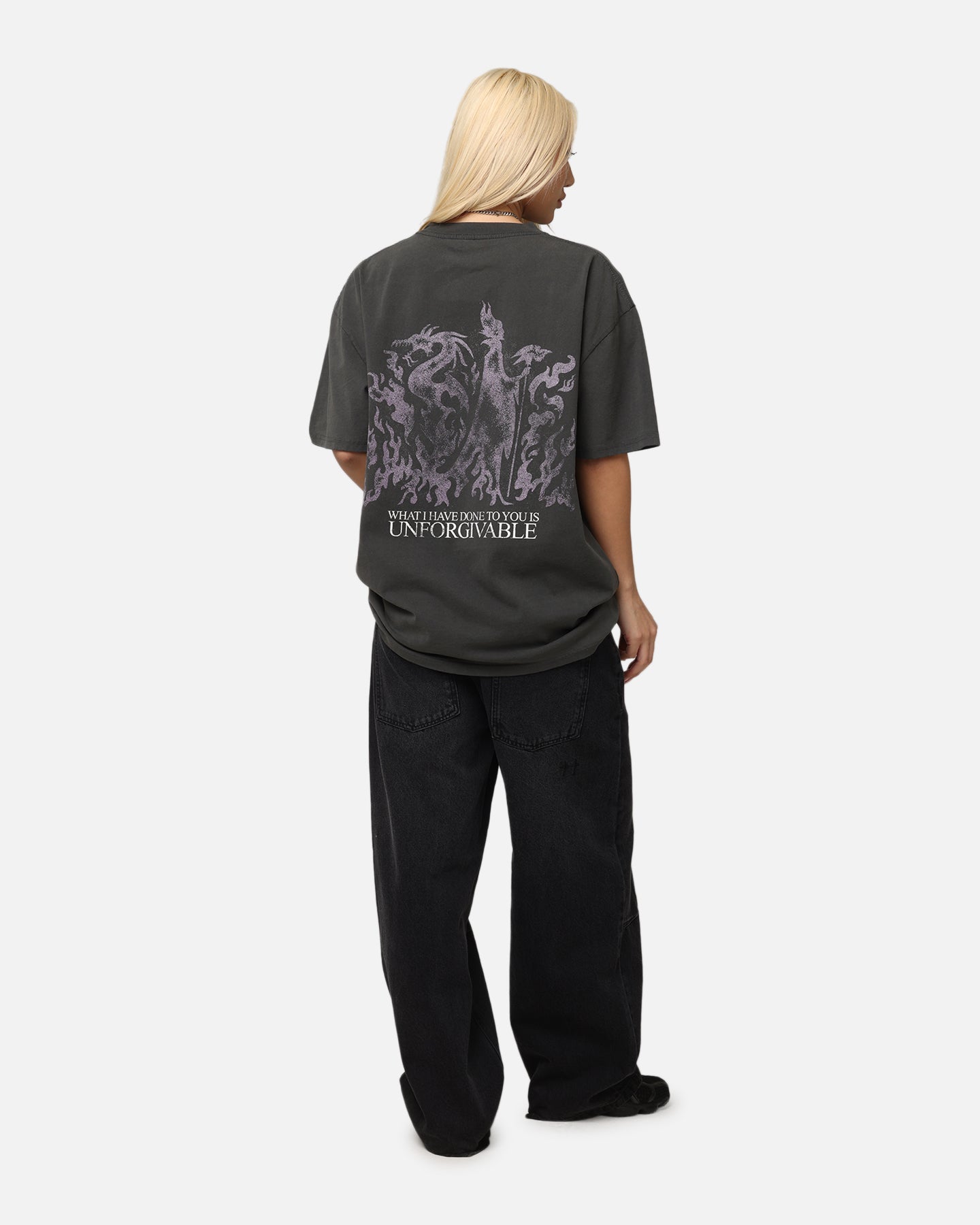Vintage Disney Maleficent Graphic T-Shirt for Women - Black Distressed Cotton Tee - Perfect for Cosplay, Halloween & Casual Wear
